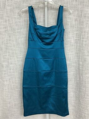 Jax Teal Tank Sheath Dress
